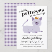 Cat Princess Baby Shower Lila