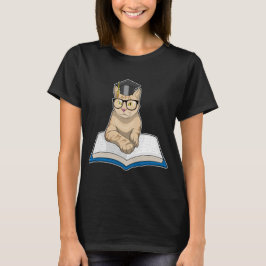 Cat Professor Bok Glasses T Shirt