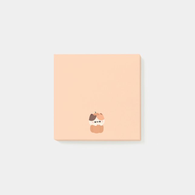 Cat Pumpkin Post-it Block (Framsida)