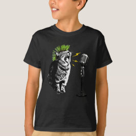 Cat Punk, Rolig Grafisk T-Shirt