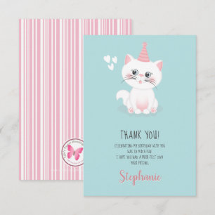 Cat Purr Day Birthday, Tack Inbjudningar