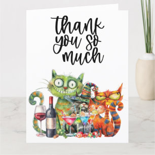 Cat Purr-fitt Quirky Cat Party Tack Kort