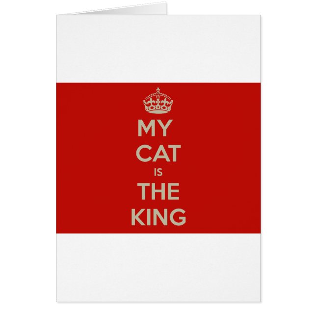 Cat Qoute Hälsningskort (Framsidan)