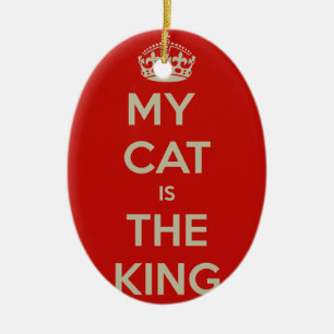 Cat Qoute Julgransprydnad Keramik