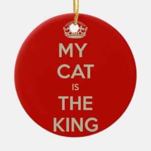 Cat Qoute Julgransprydnad Keramik