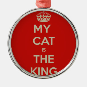 Cat Qoute Julgransprydnad Metall