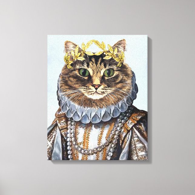 Cat Queen Canvastryck (Framsida)