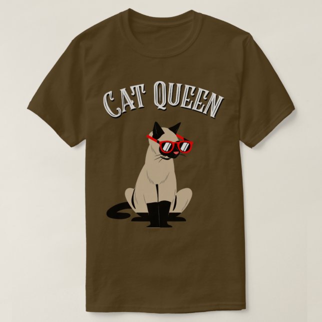 Cat Queen T Shirt (Design framsida)