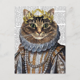 Cat Queen Vykort
