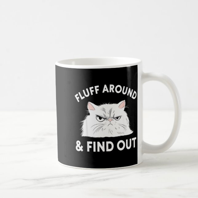 Cat Quote Humor Apparel Graphic Tees Uni Black Sma Kaffemugg (Höger)