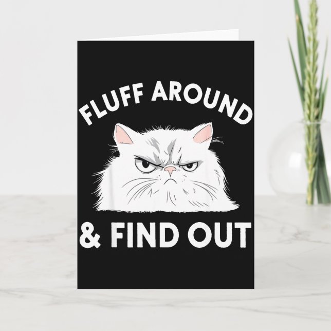 Cat Quote Humor Apparel Graphic Tees Uni Black Sma Kort (Framsida)