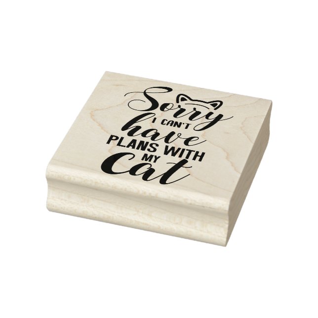 Cat Quote Rubber Frimärke Stämpel (Stämpel)