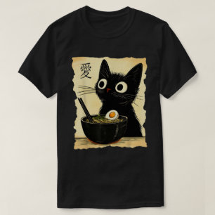 Cat Ra Ramen Noodles Japanska Kawaii Anime T Shirt