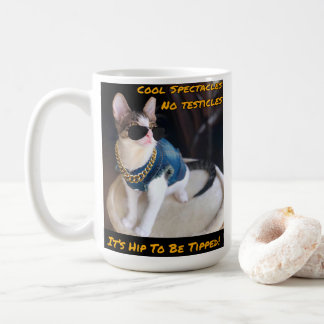 CAT-RÄDDING TNR "Det är hög tid att tippa" Kaffemugg