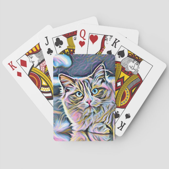 Cat ragdoll kitten casinokort (Baksidan)