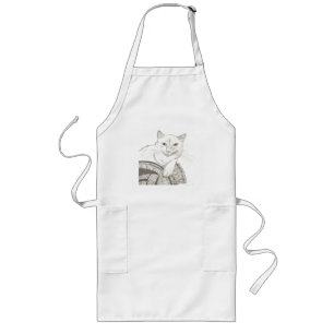 Cat Ragdoll Porträtt Apron Långt Förkläde