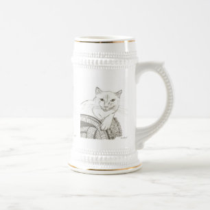 Cat Ragdoll Porträtt Stein Sejdel