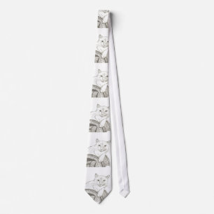 Cat Ragdoll Porträtt Tie Slips