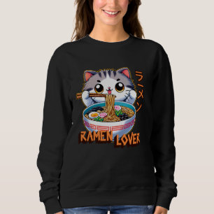 Cat Ramen Älskare japansk Noodles Funny T Shirt