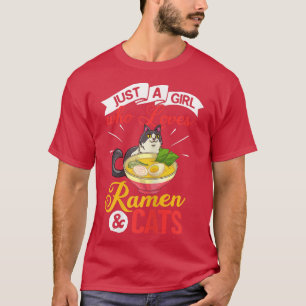 Cat Ramen Bowl Chicken Noodle Soppa Japanska170 T Shirt