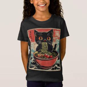 Cat Ramen Japansk Funny Graphic Kawaii Anime Gift T Shirt