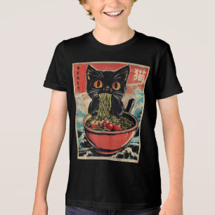 Cat Ramen Japansk Funny Graphic Kawaii Anime Gift T Shirt