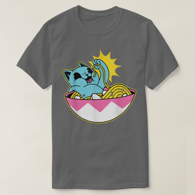 Cat Ramen Kawaii Anime Manar Women Kids T Shirt (Design framsida)