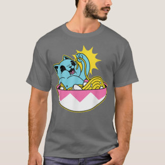Cat Ramen Kawaii Anime Manar Women Kids T Shirt