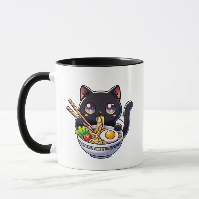 Cat Ramen Mugg (Vänster)