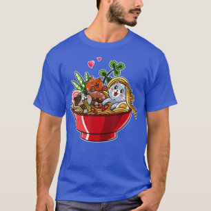 Cat Ramen Noodles Kawaii Cat Otaku Japansk katt T Shirt
