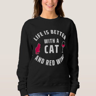 Cat  Red Wine  With Cats And Wine T Shirt