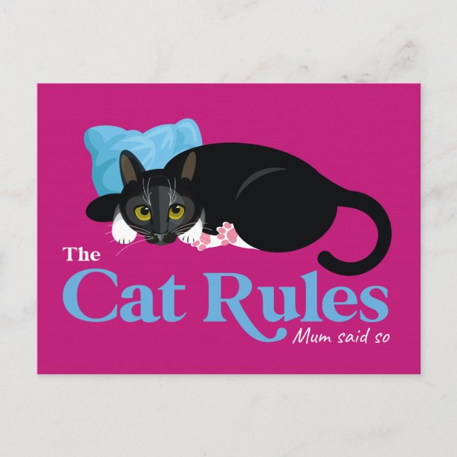 Cat Regler...Morsa sa det. Vykort (Framsida)