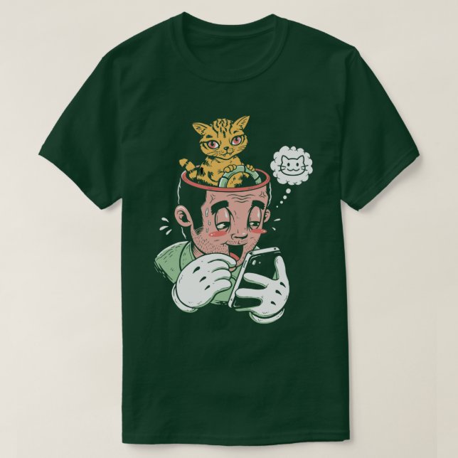 Cat Regler T Shirt (Design framsida)