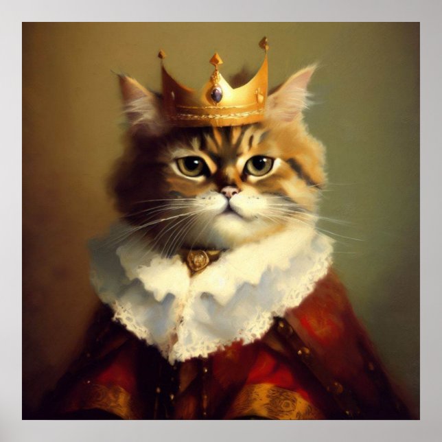 Cat Renaissance Kung Poster (Framsidan)