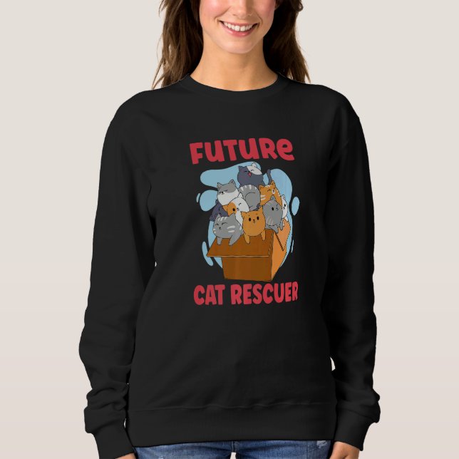 CAT RESCUE ANIMAL RIGHTS RESCUE CAT ADOPTION Premi T Shirt (Framsida)