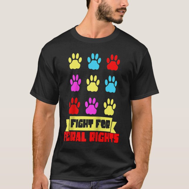 Cat RESCUE ANIMAL RIGHTS RESCUE Cat ADOPTION Ragla T Shirt (Framsida)