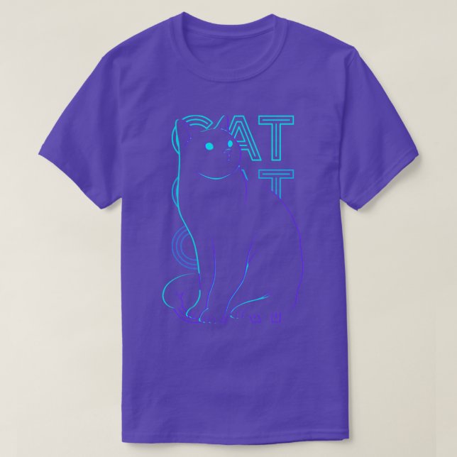 Cat Retro Gift T Shirt (Design framsida)