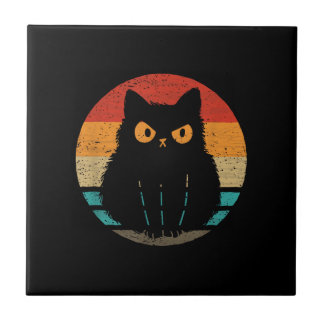 Cat Retro Style Vintage T-Shirt for Men Women Kids Kakelplatta
