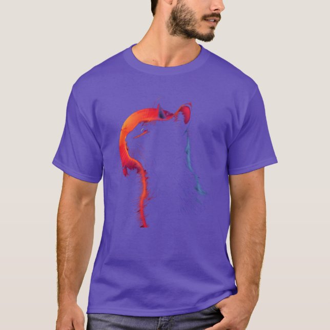 Cat Retro-utforskarvän T Shirt (Framsida)
