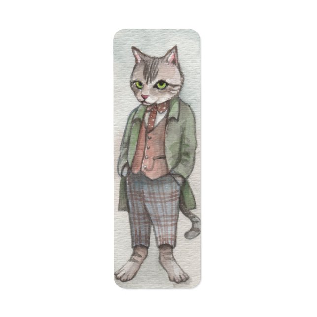 Cat Returadress Etikett (Framsidan)