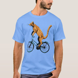 Cat Riding    BicycleFunny Cat Tee för en cyklist 