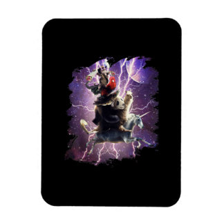 Cat Riding Chicken Turtle Panda Llama Unicorn Magnet
