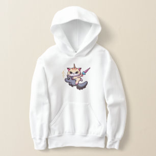 Cat Riding Unicorn with Holding Magic Trollspö T Shirt