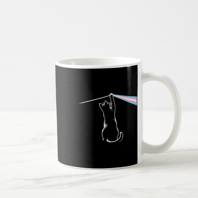 Cat Rock musik Trans Pride Lgbt Transgender Cat Lo Kaffemugg (Höger)