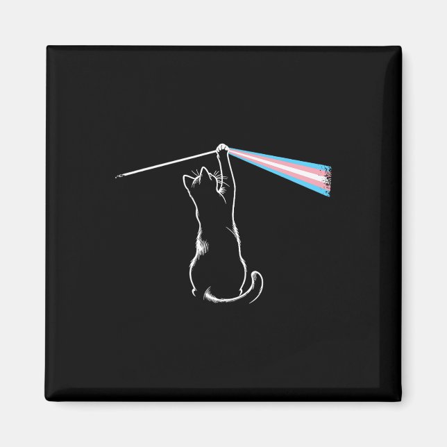 Cat Rock musik Trans Pride Lgbt Transgender Cat Lo Magnet (Framsidan)