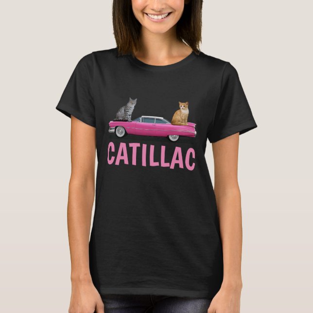 CAT ROSA CADDY CLASSIC CAR T-Shirt (Framsida)