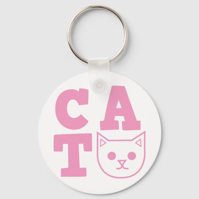 CAT-rosa Nyckelring (Framsida)