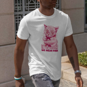 Cat Rosa Ribbon T Shirt