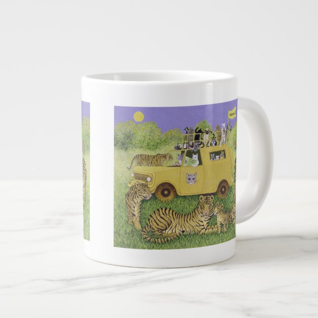 Cat Safari Jumbo Mugg (Framsida höger)