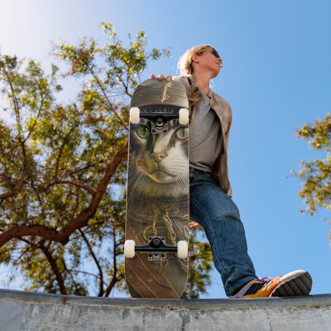 Cat Samurai. Mini Skateboard Bräda 18,5 Cm (Utomhus 1)